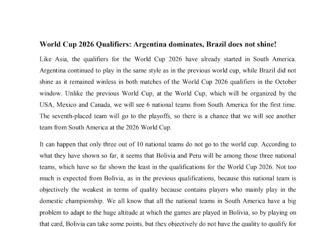 write international football articles